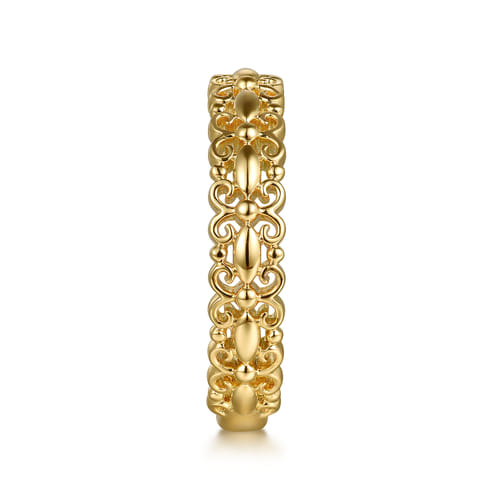 14K Yellow Gold Stackable Ring – Contemporary Collection