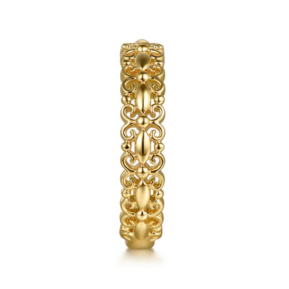 14K Yellow Gold Stackable Ring – Contemporary Collection