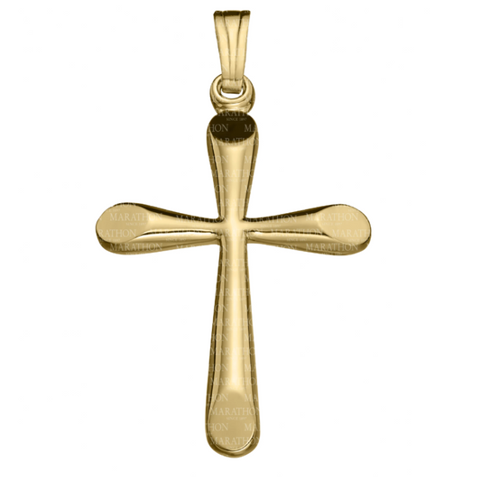 14K Yellow Gold Filled Cross Necklace