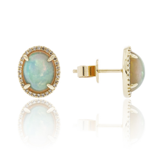 Luvente | Opal Stud Earrings