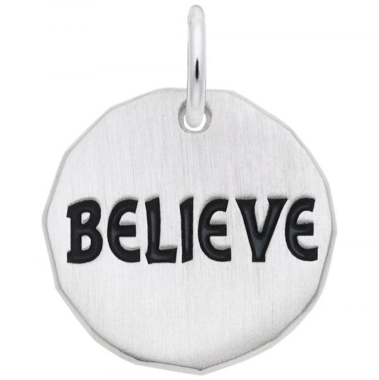 Believe Tag Charm