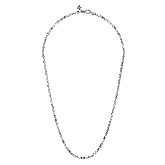 22" 925 Sterling Silver Solid Men's Link Chain Necklace