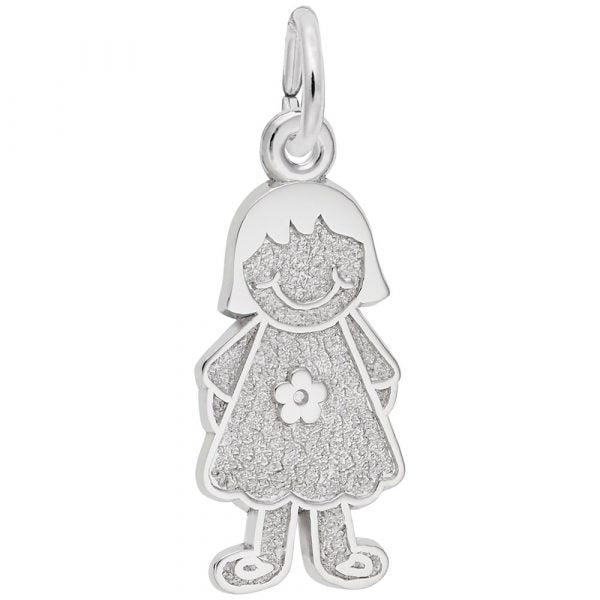 Rembrandt Charms | Girl with Flower Dress Charm