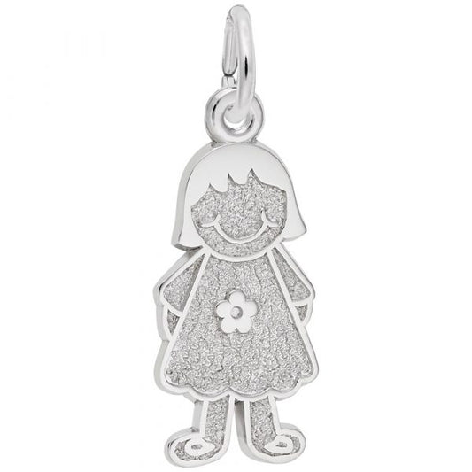 Girl with Flower Dress Charm