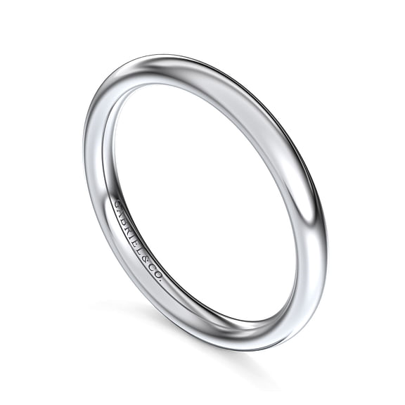 14K White Gold Matching Wedding Band