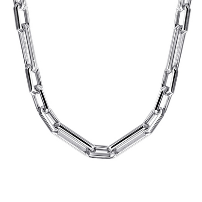 925 Sterling Silver Solid Figaro Chain Necklace