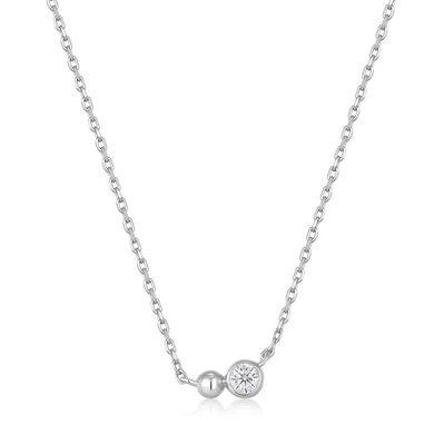 Ania Haie | Silver Orb Sparkle Pendant Necklace