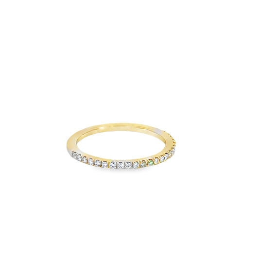 14K Yellow Gold Diamond Ring - 0.17 Carats