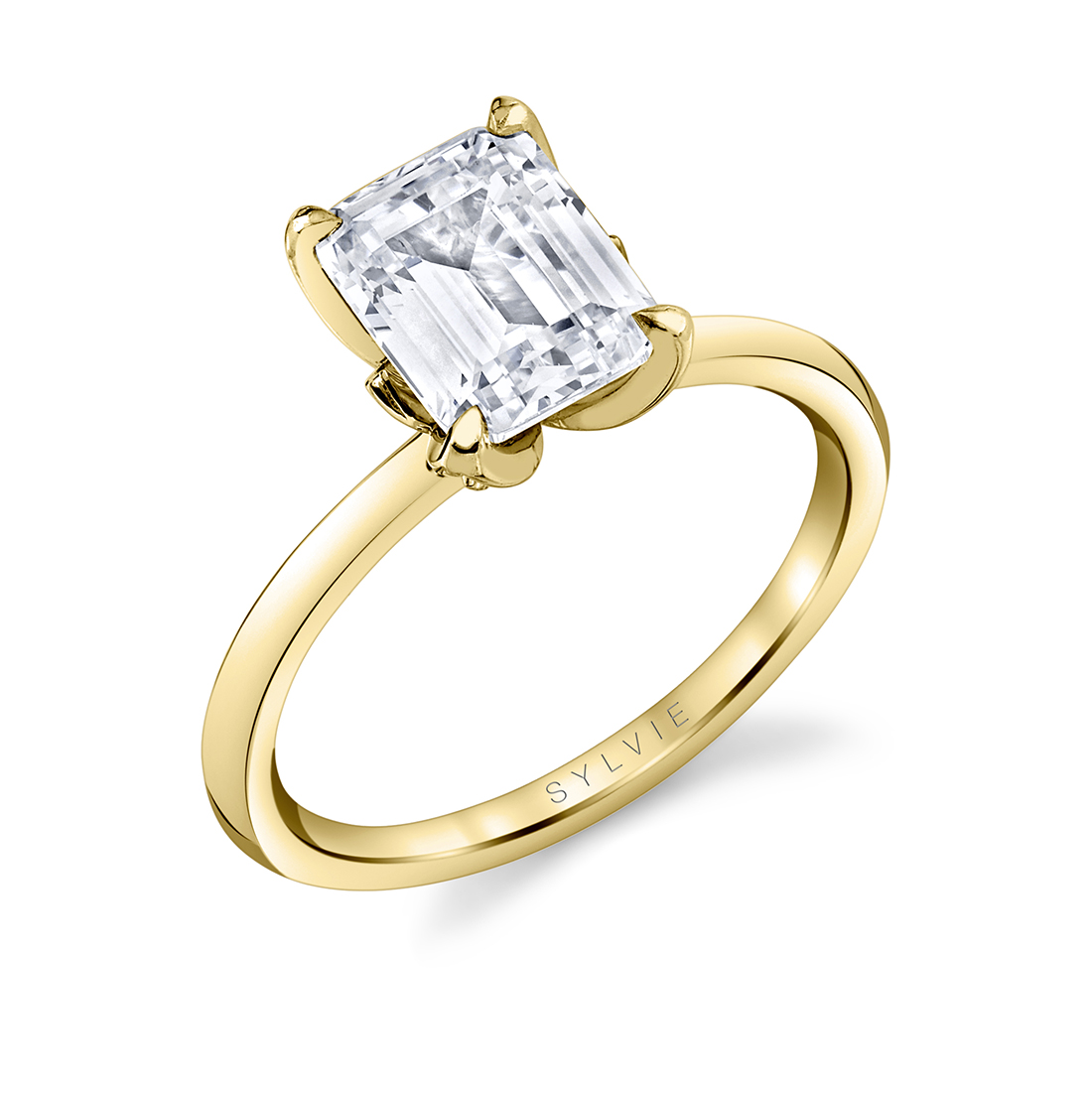 Shay - Emerald Cut Solitare Engagement Ring