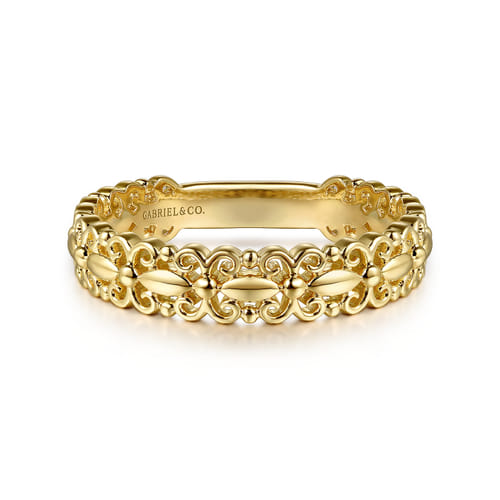 14K Yellow Gold Stackable Ring – Contemporary Collection