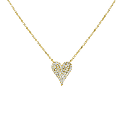 14K Eternelle Diamond Heart Necklace