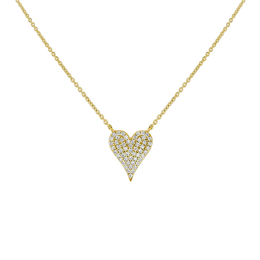 14K Eternelle Diamond Heart Necklace