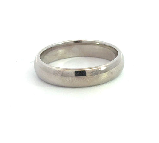 Kirkland Jewelry Estate | Pre-Owned 14K White Gold Comfort Fit Wedding Band – Size 9.5