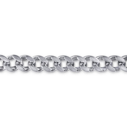 925 Sterling Silver Men’s Solid Cuban Link Chain Bracelet (10MM, Size 8)