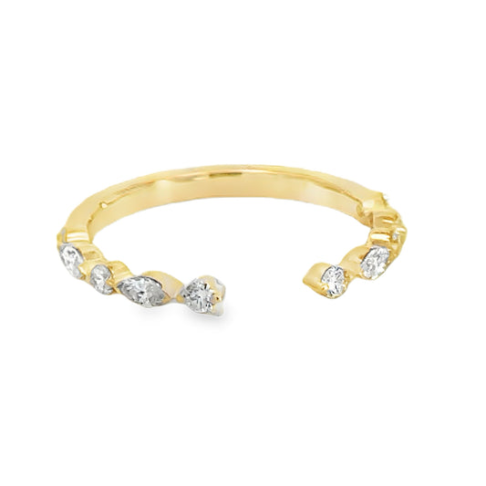 14K Yellow Gold Diamond Ring - 0.31 Carats
