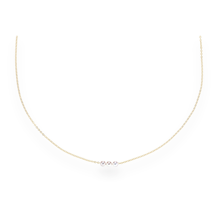 14K Yellow Gold Uniform Add A Cultured Pearl Necklace