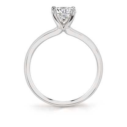 Amelia - 14K White Gold Solitare Engagement Ring