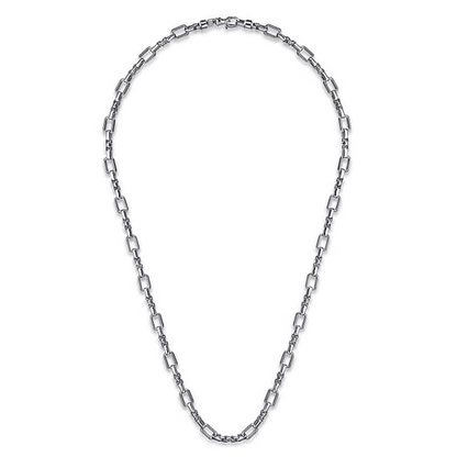 925 Sterling Silver Solid Figaro Chain Necklace
