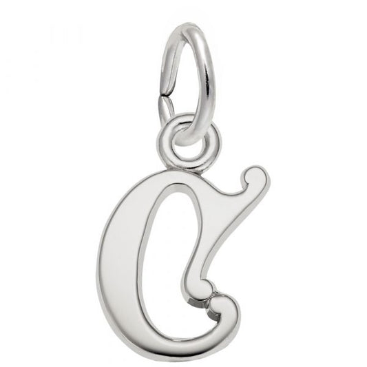 Curly Initial C Accent Charm