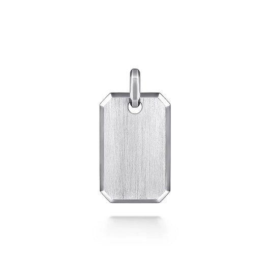 925 Sterling Silver Dog Tag Pendant