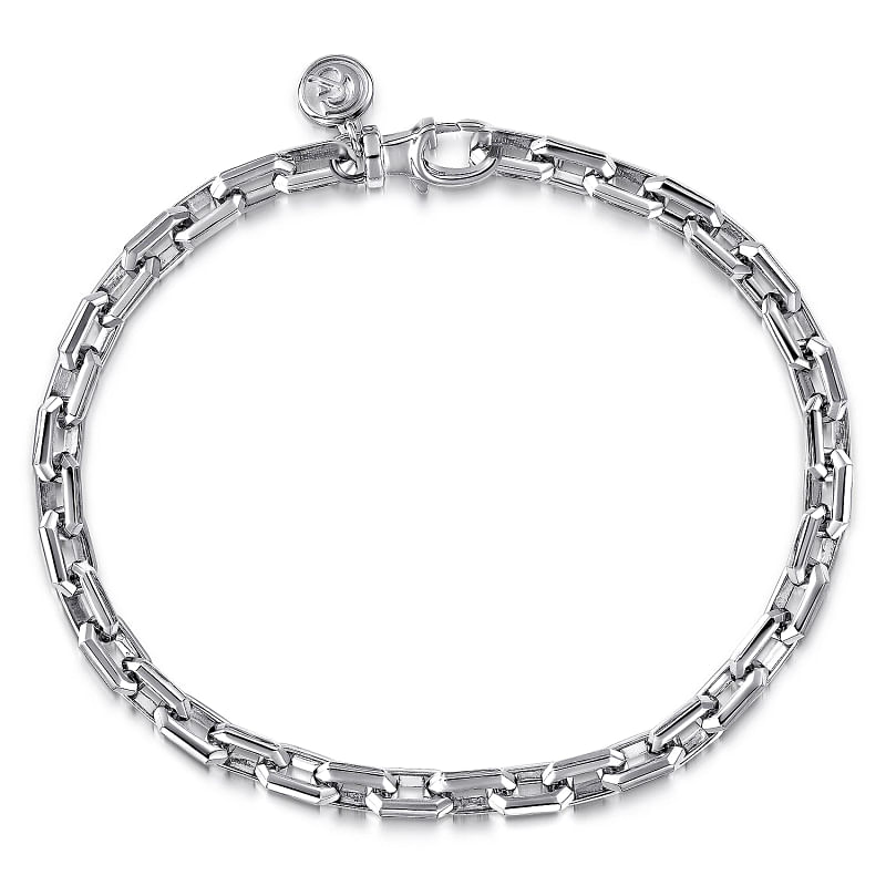 Gabriel & Co | 925 Sterling Silver Faceted Chain Bracelet