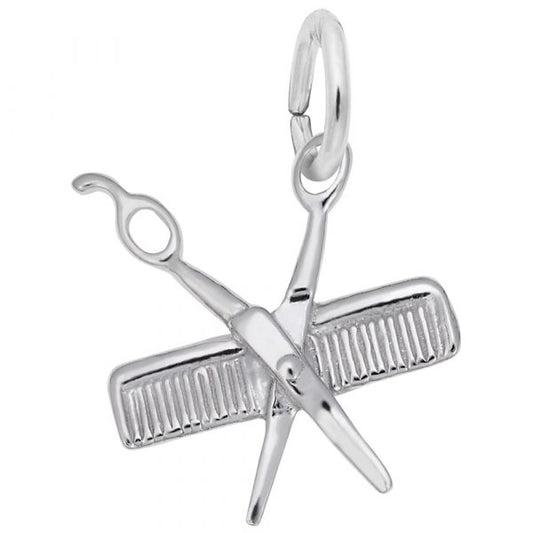 Petite Comb & Scissors Charm