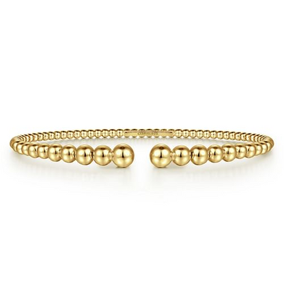 14K Yellow Gold Bujukan Open Bangle
