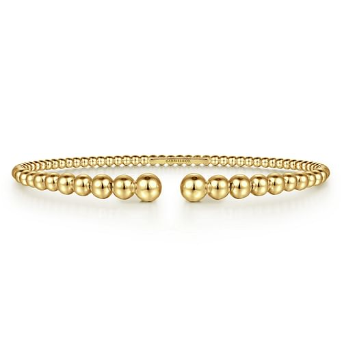 14K Yellow Gold Bujukan Open Bangle