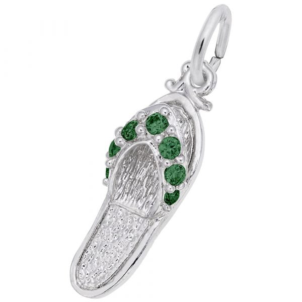 Rembrandt Charms | Sandal Emerald Green Charm