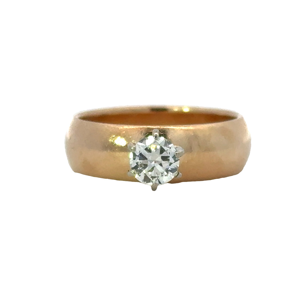 Kirkland Jewelry Estate | 14K Yellow Gold Diamond Solitaire Band