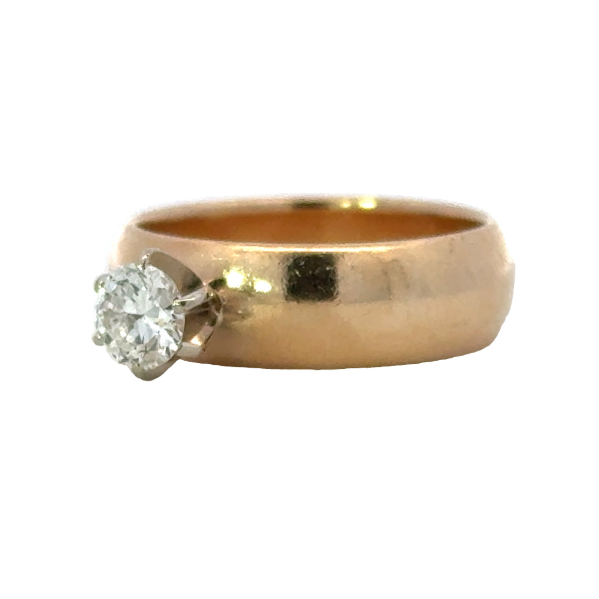 Kirkland Jewelry Estate | 14K Yellow Gold Diamond Solitaire Band