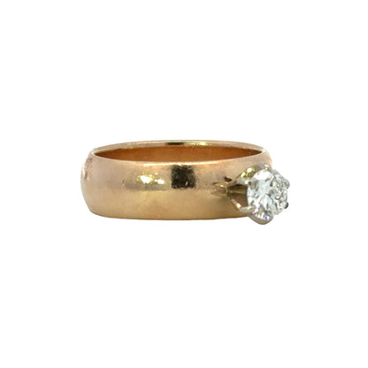 Kirkland Jewelry Estate | 14K Yellow Gold Diamond Solitaire Band