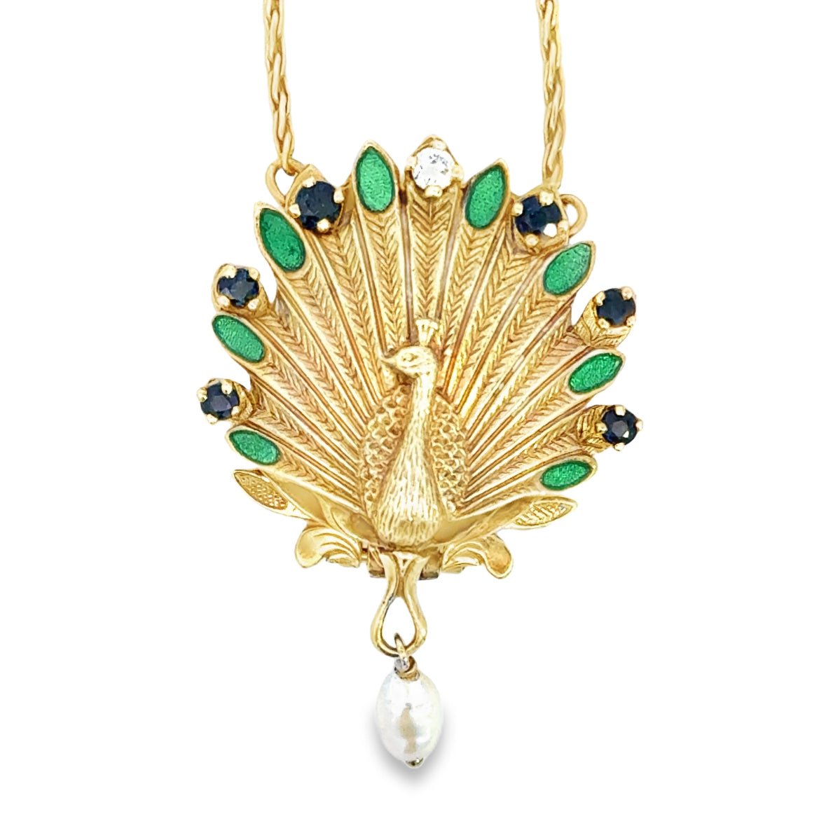 Kirkland Jewelry Estate | 14K Yellow Gold Peacock Fab Watch