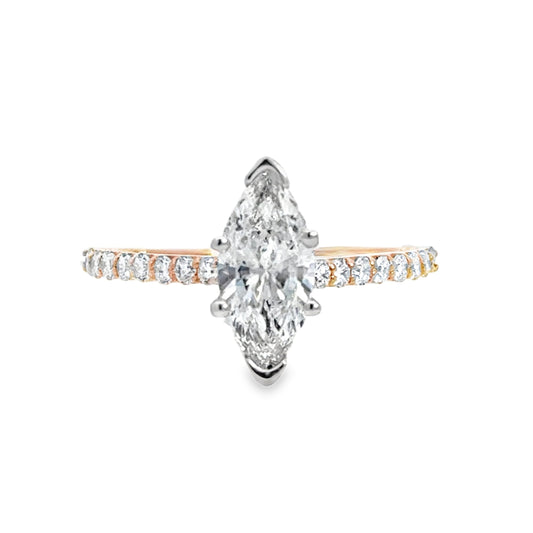 Kirkland Jewelry Estate | 14K Marquise Cut Diamond Engagement Ring