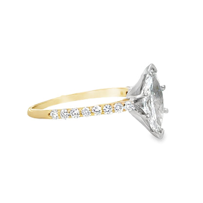 Kirkland Jewelry Estate | 14K Marquise Cut Diamond Engagement Ring