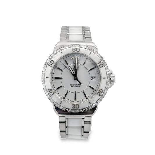 Kirkland Jewelry Estate | TAG Heuer Formula 1 White Ceramic Diamond Ladies Watch