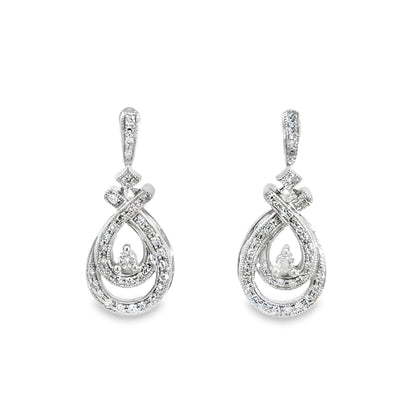 Kirkland Jewelry Estate | 10K White Gold Diamond Earrings