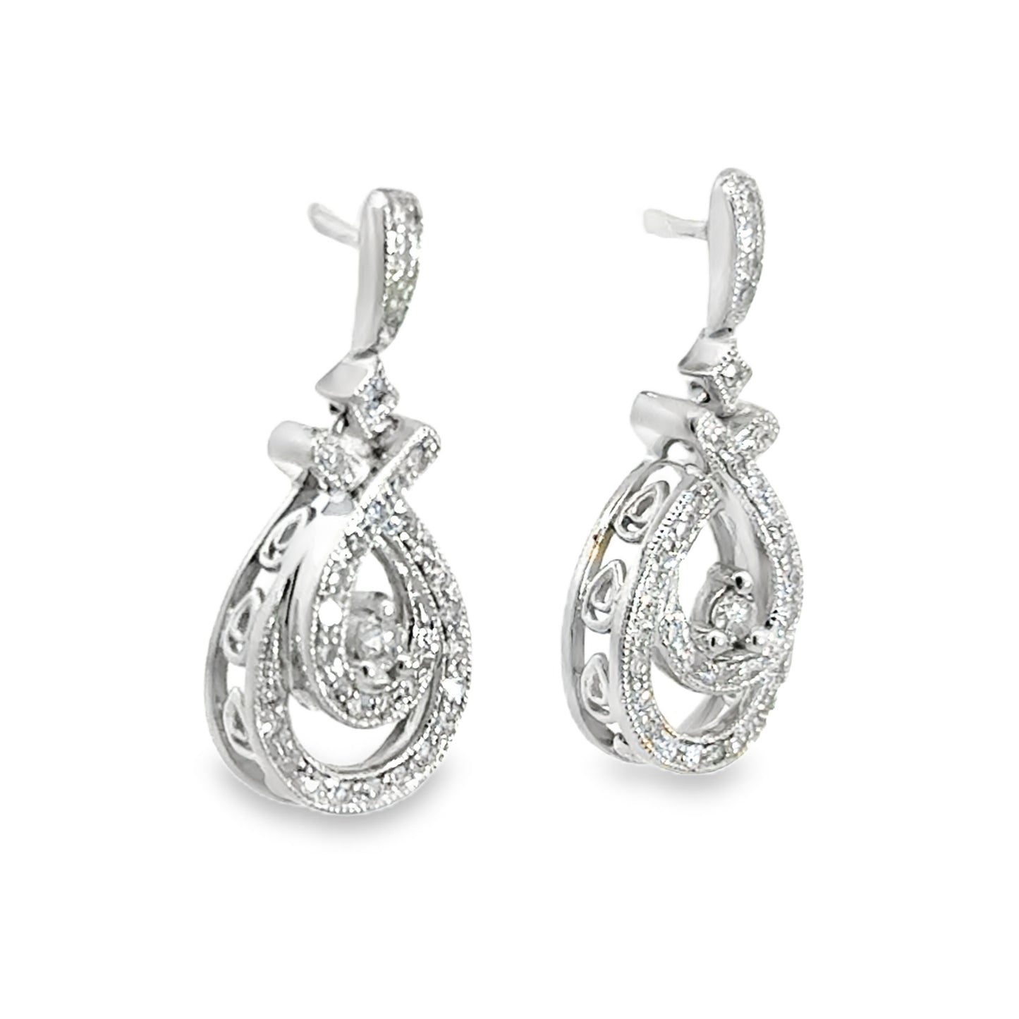 Kirkland Jewelry Estate | 10K White Gold Diamond Earrings