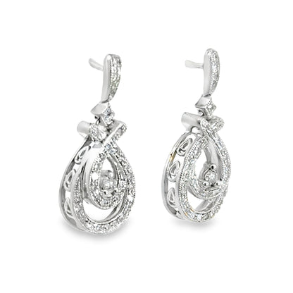 Kirkland Jewelry Estate | 10K White Gold Diamond Earrings