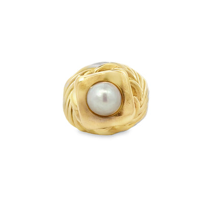 Kirkland Jewelry Estate | 14K Yellow Gold Pearl Fashion Ring