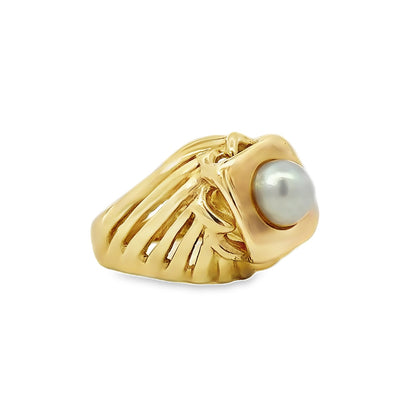 Kirkland Jewelry Estate | 14K Yellow Gold Pearl Fashion Ring