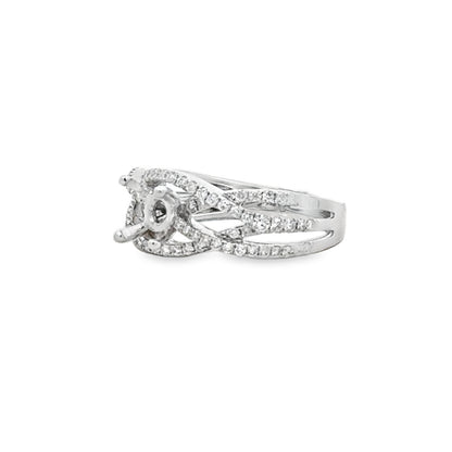 Kirkland Jewelry Estate | 18K White Gold Diamond Engagement Ring Mounting