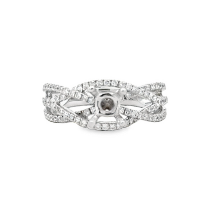 Kirkland Jewelry Estate | 18K White Gold Diamond Engagement Ring Mounting