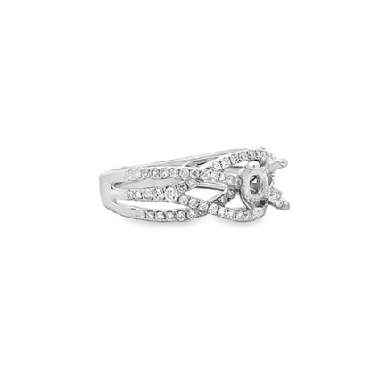 Kirkland Jewelry Estate | 18K White Gold Diamond Engagement Ring Mounting