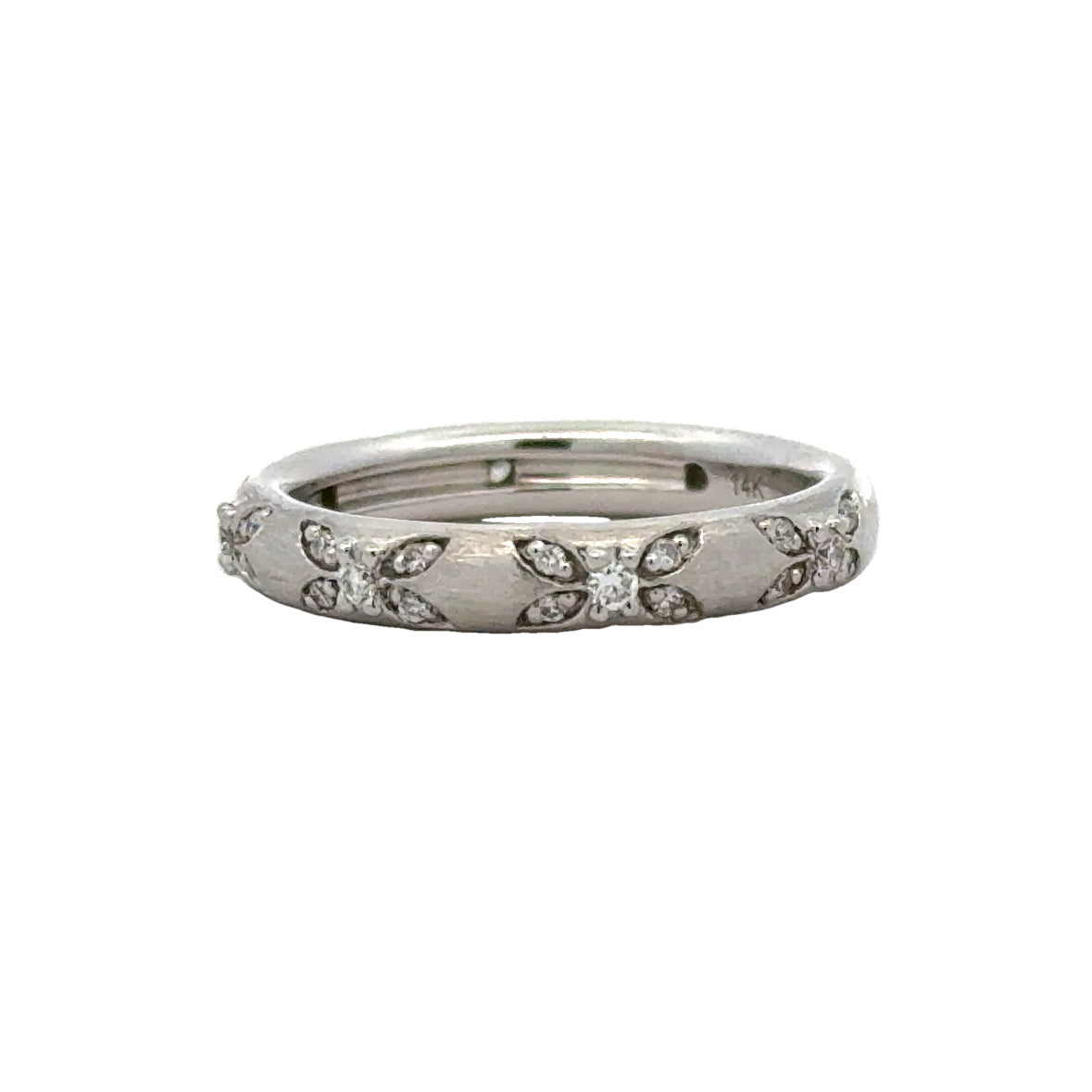 Kirkland Jewelry Estate | 14K White Gold and Diamond Band