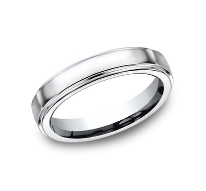 Benchmark | Cobalt Chrome 5mm Comfort-Fit High Polished Wedding Band