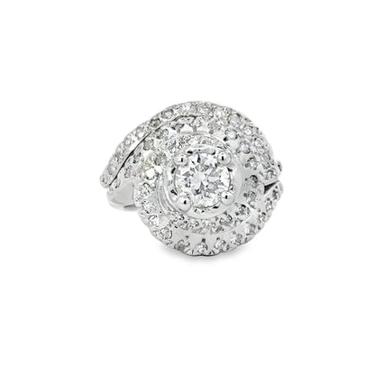 Kirkland Jewelry Estate | 14K White Gold Fancy Engagement Ring