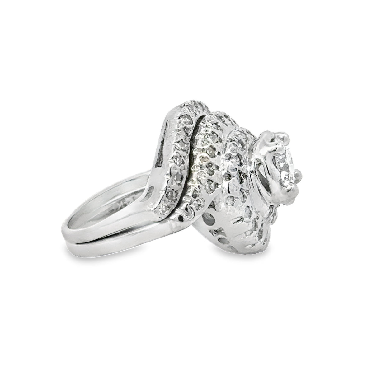 Kirkland Jewelry Estate | 14K White Gold Fancy Engagement Ring