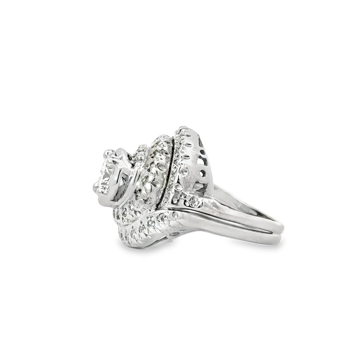 Kirkland Jewelry Estate | 14K White Gold Fancy Engagement Ring