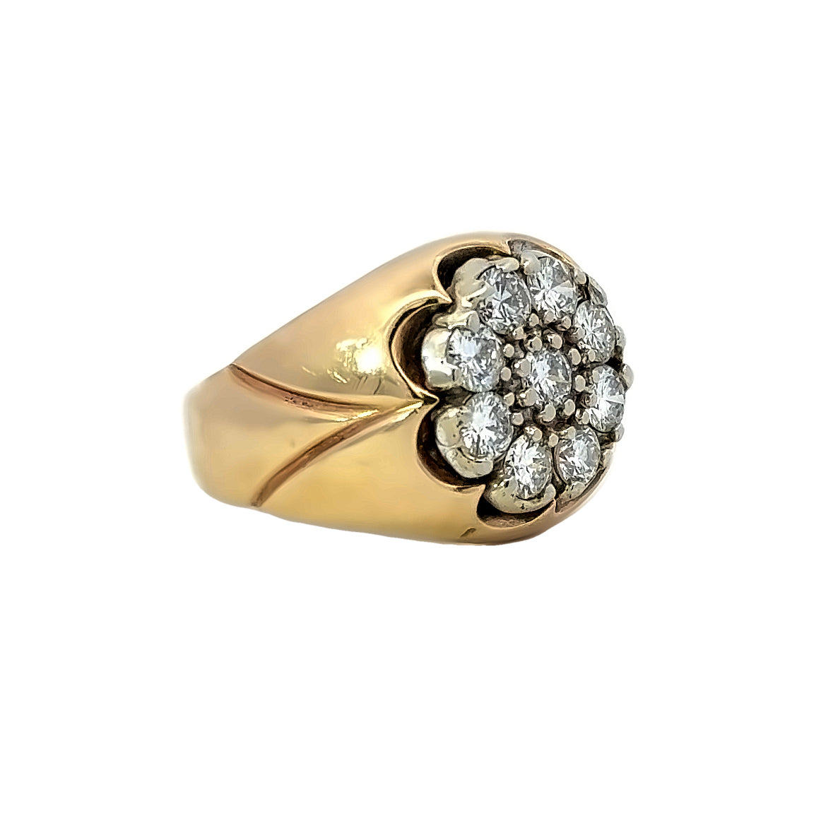 Kirkland Jewelry Estate | 14K Yellow Gold Diamond Cluster Ring